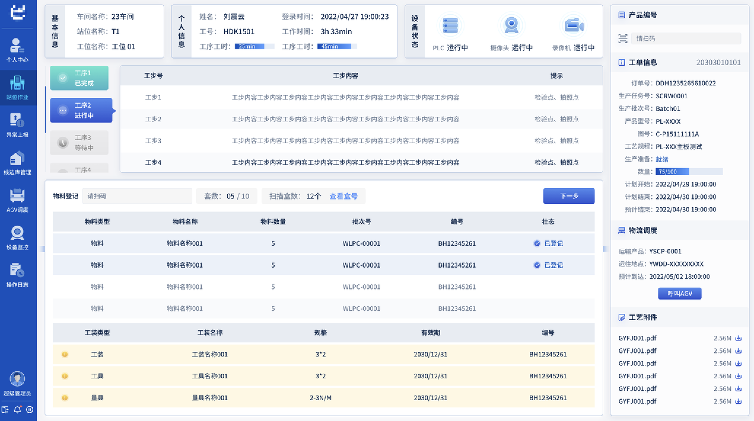 產線數(shù)字化站位管控應用